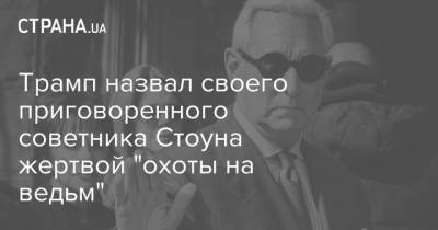 Дональд Трамп - Роджер Стоун - Трамп назвал своего приговоренного советника Стоуна жертвой "охоты на ведьм" - strana.ua - США - шт. Джорджия