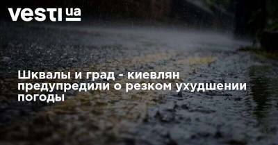 Наталья Диденко - Шквалы и град - киевлян предупредили о резком ухудшении погоды - vesti.ua - Украина