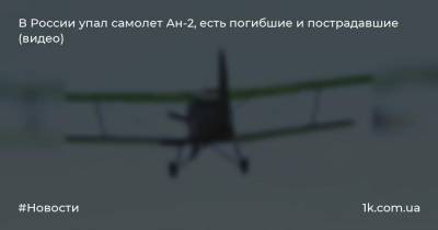 В России упал самолет Ан-2, есть погибшие и пострадавшие (видео) - 1k.com.ua - Россия - Нижегородская обл. - Ростовская обл. - Черновицкая обл.