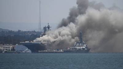 Взрывы и десяток пострадавших: пожар на десантном корабле ВМФ США - crimea.ria.ru - США - Крым - Симферополь - Сан-Диего
