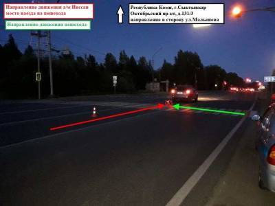 В Сыктывкаре в районе ТЦ "Июнь" под колеса авто попала девушка - komiinform.ru - Сыктывкар