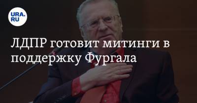 Сергей Фургал - Владимир Жириновский - ЛДПР готовит митинги в поддержку Фургала - ura.news - Россия - Хабаровский край - Хабаровск
