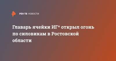 Главарь ячейки ИГ* открыл огонь по силовикам в Ростовской области - ren.tv - Россия - Ростовская обл.