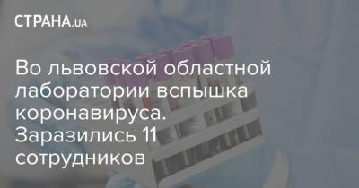 Во львовской областной лаборатории вспышка коронавируса. Заразились 11 сотрудников - strana.ua - Львовская обл.