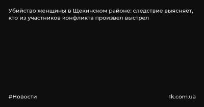 Убийство женщины в Щекинском районе: следствие выясняет, кто из участников конфликта произвел выстрел - 1k.com.ua - район Щекинский