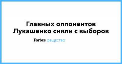 Александр Лукашенко - Сергей Тихановский - Виктор Бабарико - Светлана Тихановская - Главных оппонентов Лукашенко сняли с выборов - forbes.ru - Белоруссия