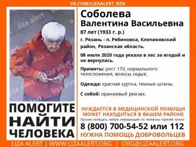 В Рязанской области ищут пенсионерку, уехавшую за ягодами - 7info.ru - Рязанская обл. - район Клепиковский