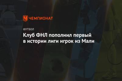 Клуб ФНЛ пополнил первый в истории лиги игрок из Мали - championat.com - Мордовия - Мали