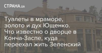 Владимир Зеленский - Виктор Ющенко - Туалеты в мраморе, золото и дух Ющенко. Что известно о дворце в Конча-Заспе, куда переехал жить Зеленский - strana.ua - Украина - Киев
