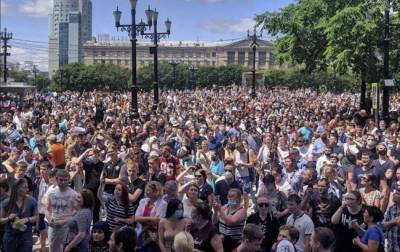 Сергей Фургал - В Москве силовики жестко разогнали протест против поправок в Конституцию - Cursorinfo: главные новости Израиля - cursorinfo.co.il - Россия - Санкт-Петербург - Израиль - Хабаровский край - Хабаровск - Москва - Конституция