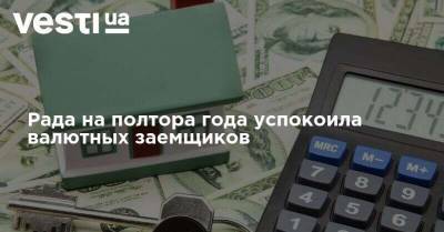 Рада на полтора года успокоила валютных заемщиков - vesti.ua - Украина