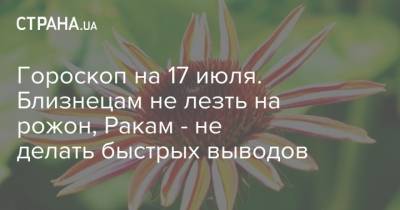 Гороскоп на 17 июля. Близнецам не лезть на рожон, Ракам - не делать быстрых выводов - strana.ua