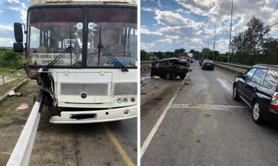 В ДТП с автобусом в Воронежской области у водителя КамАЗа отказали тормоза - moe-online.ru - Воронежская обл. - Волгоград - Липецкая обл. - район Грибановский