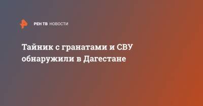 Тайник с гранатами и СВУ обнаружили в Дагестане - ren.tv - Иркутская обл. - респ. Дагестан