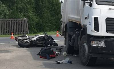 В Брестском районе мотоцикл врезался в мусоровоз, погибли два брата - gomel.today - район Брестский