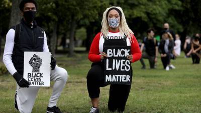 Matter - Надпись Black Lives Matter в Нью-Йорке в очередной раз залили краской - gazeta.ru - Нью-Йорк - Нью-Йорк