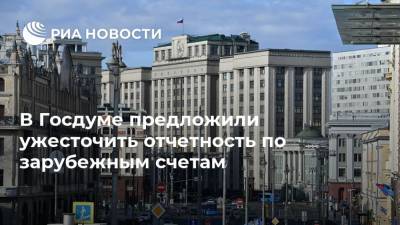 В Госдуме предложили ужесточить отчетность по зарубежным счетам - ria.ru - Россия