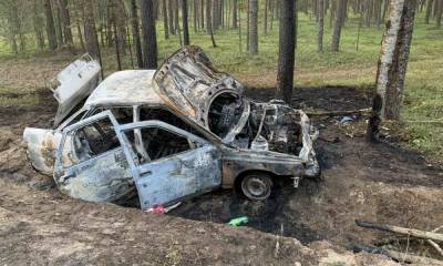 Автомобиль загорелся на трассе в Карелии - gubdaily.ru - Россия - Карелия