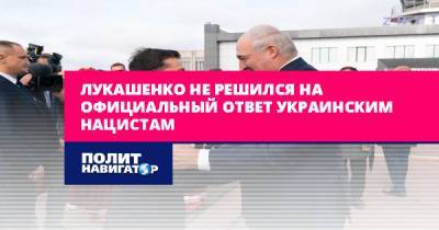 Александр Лукашенко - Александр Шпаковский - Лукашенко не решился на официальный ответ украинским нацистам - politnavigator.net - Россия - Украина - Белоруссия - Минск