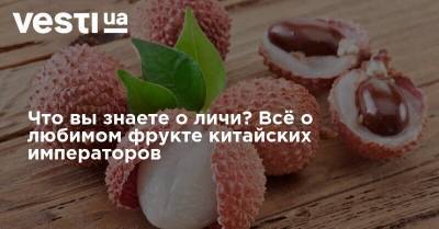 Что вы знаете о личи? Всё о любимом фрукте китайских императоров - vesti.ua - Китай - Индия - Юар