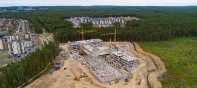 Компания "КСМ" поделилась свежим видео со строительной площадки новой школы - stolicaonego.ru - Карелия - Петрозаводск
