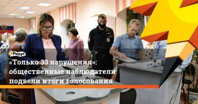 Максим Григорьев - «Только 33 нарушения»: общественные наблюдатели подвели итоги голосования - ridus.ru - Россия
