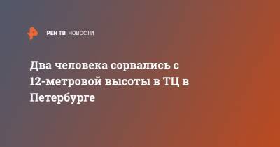 Два человека сорвались с 12-метровой высоты в ТЦ в Петербурге - ren.tv - Санкт-Петербург - Красноярск