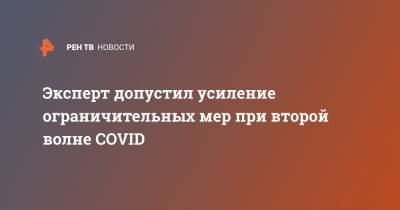 Виктор Малеев - Эксперт допустил усиление ограничительных мер при второй волне COVID - ren.tv - Россия