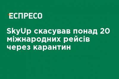 SkyUp отменил более 20 международных рейсов из-за карантина - ru.espreso.tv - Киев - Львов - Одесса - Харьков - Запорожье