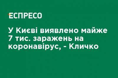 Виталий Кличко - В Киеве выявлено почти 7 тыс. заражений коронавирусом, - Кличко - ru.espreso.tv - Украина - Киев - район Соломенский - район Дарницкий - район Деснянский - Святошинск