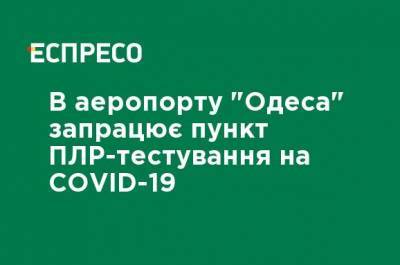 В аэропорту "Одесса" заработает пункт ПЦР-тестирования на COVID-19 - ru.espreso.tv - Украина - Одесса