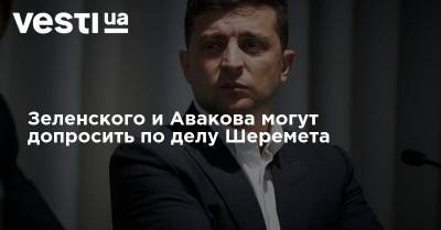 Владимир Зеленский - Арсен Аваков - Павел Шеремет - Зеленского и Авакова могут допросить по делу Шеремета - vesti.ua