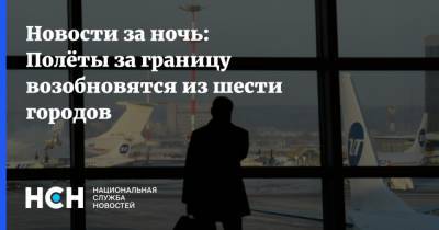 Александр Нерадько - Новости за ночь: Полёты за границу возобновятся из шести городов - nsn.fm - Россия