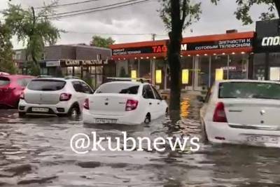 Краснодар снова затопило из-за ливня - kubnews.ru - Краснодар