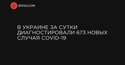 В Украине за сутки диагностировали 673 новых случая COVID-19 - bykvu.com - Украина - Киев - Ивано-Франковская обл. - Сумская обл. - Львовская обл. - Закарпатская обл.