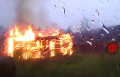 Во время грозы загорелись два дома в Городокском районе. В разных населённых пунктах - ont.by - район Городокский