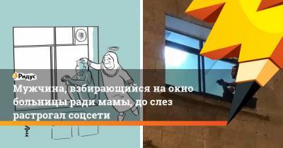 Мужчина, взбирающийся наокно больницы ради мамы, дослез растрогал соцсети - ridus.ru - Палестина