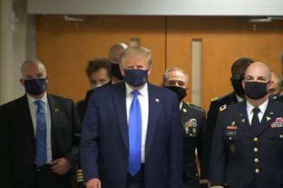 Дональд Трамп - Трамп впервые опубликовал фото в маске и назвал свой поступок патриотичным - newsone.ua - США - Украина