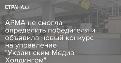 Сергей Курченко - АРМА не смогла определить победителя и объявила новый конкурс на управление "Украинским Медиа Холдингом" - strana.ua