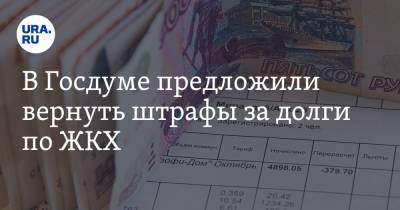Михаил Мишустин - Павел Завальный - В Госдуме предложили вернуть штрафы за долги по ЖКХ - ura.news - Россия