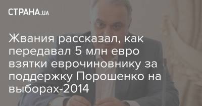 Петр Порошенко - Павел Климкин - Жвания рассказал, как передавал 5 млн евро взятки еврочиновнику за поддержку Порошенко на выборах-2014 - strana.ua - Украина - Германия