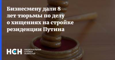 Бизнесмену дали 8 лет тюрьмы по делу о хищениях на стройке резиденции Путина - nsn.fm - Россия