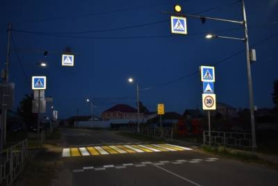 В Рязанской области появился первый проекционный пешеходный переход - rzn.mk.ru - Рязанская обл.