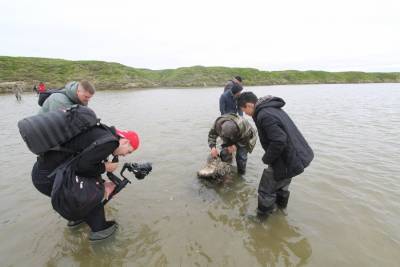 Дмитрий Фролов - Ученые заявили, что нашли останки огромного мамонта в озере на Ямале - vm.ru - окр. Янао