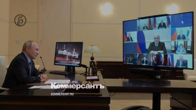 Сергей Шойгу - Дональд Трамп - Владимир Путин - Дмитрий Медведев - Дмитрий Песков - Сергей Лавров - Вячеслав Володин - Николай Патрушев - Михаил Мишустин - Валентина Матвиенко - Антон Вайно - Путин обсудил с Совбезом России армяно-азербайджанский конфликт - kommersant.ru - Россия - США - Армения - Азербайджан