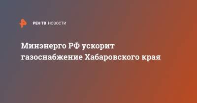 Александр Новак - Михаил Мишустин - Михаил Дегтярев - Минэнерго РФ ускорит газоснабжение Хабаровского края - ren.tv - Россия - Хабаровский край