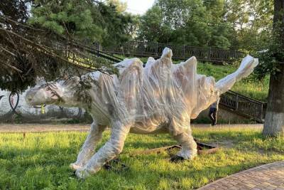 В великолукский парк отдыха прибыли первые динозавры - mk-pskov.ru - Великий Луки