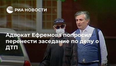 Михаил Ефремов - Александр Добровинский - Эльман Пашаев - Адвокат Ефремова попросил перенести заседание по делу о ДТП - ria.ru