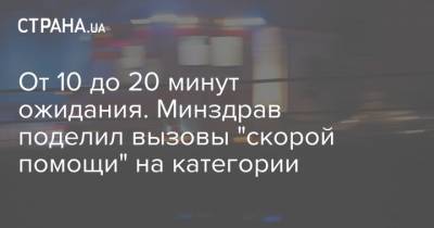 Максим Степанов - От 10 до 20 минут ожидания. Минздрав поделил вызовы "скорой помощи" на категории - strana.ua - Украина - Бердянск