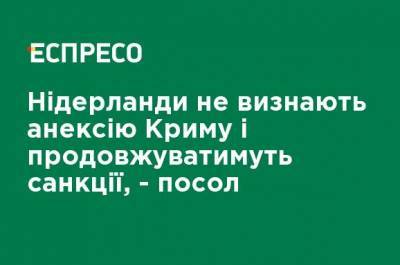 Антон Кориневич - Нидерланды не признают аннексию Крыма и будут продолжать санкции, - посол - ru.espreso.tv - Россия - Украина - Крым - Голландия